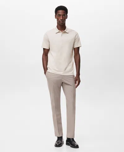 Mango Men's Slim-fit Thermolite Polo Shirt In Gray