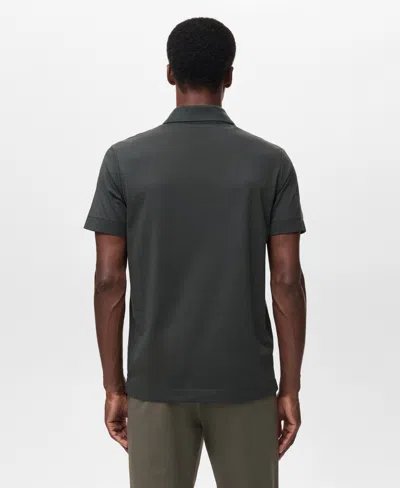 Mango Men's Slim-fit Thermolite Polo Shirt In Green