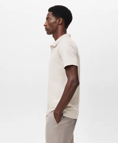 Mango Men's Slim-fit Thermolite Polo Shirt In Gray