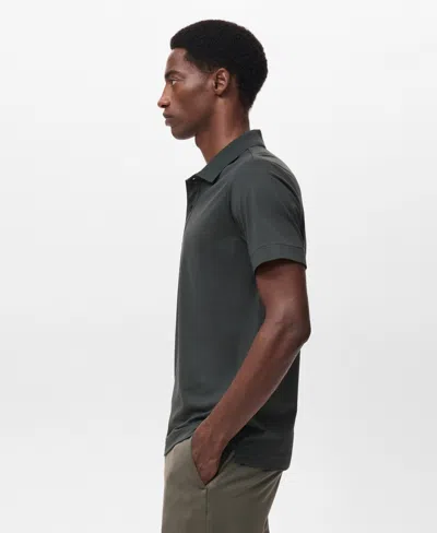 Mango Men's Slim-fit Thermolite Polo Shirt In Green
