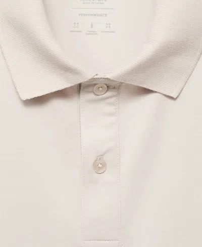 Mango Men's Slim-fit Thermolite Polo Shirt In Gray