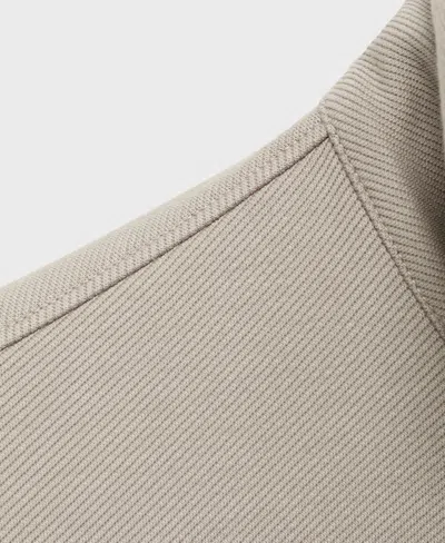 Mango Men's Regular-fit Zipper Technical Sweatshirt In Neutral