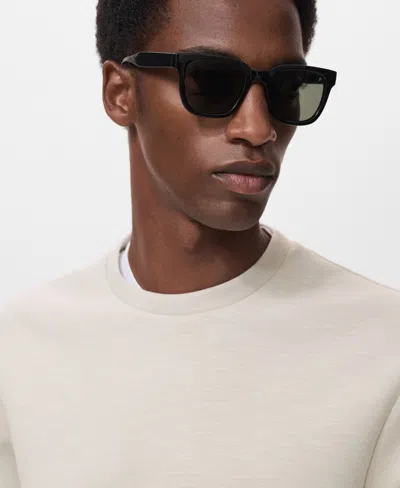 Mango Crewneck Sweatshirt In Neutral