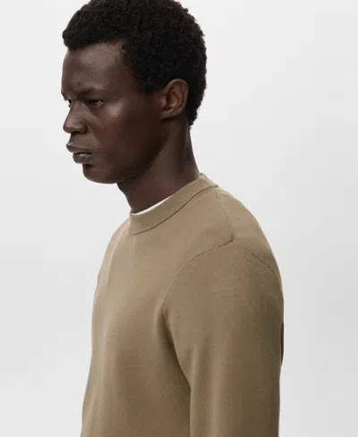 Mango Men's Medium-knit Regular-fit Sweater In Animal Print