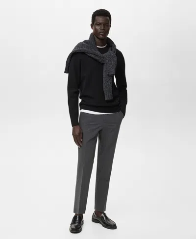 Mango Men's Medium-knit Regular-fit Sweater In Animal Print