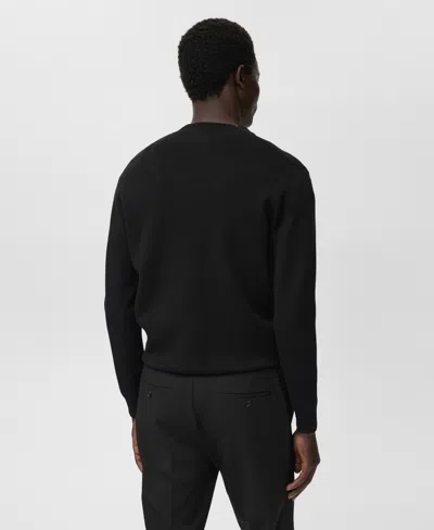 Mango Men's Zipped Knit Cardigan In Animal Print