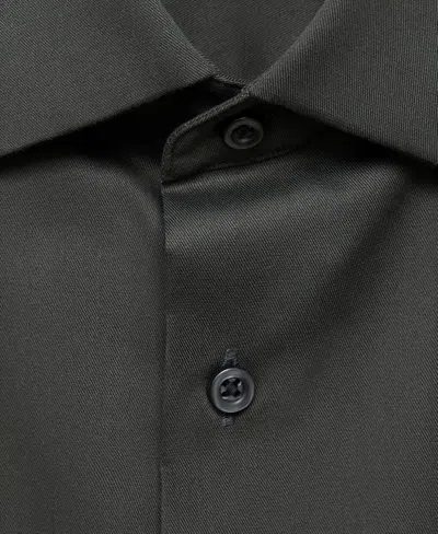 Mango Men's Comfort Stretch Non-iron Shirt In Green