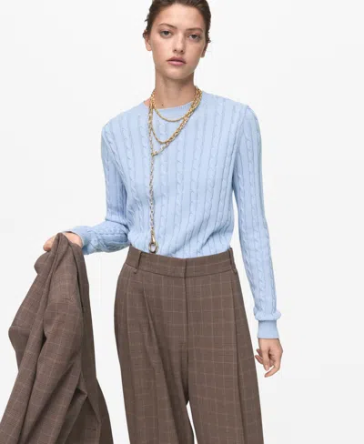 Mango Women's Braided Knitted Sweater In Multi