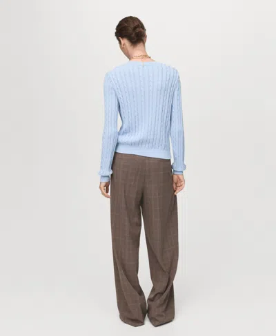 Mango Women's Braided Knitted Sweater In Multi