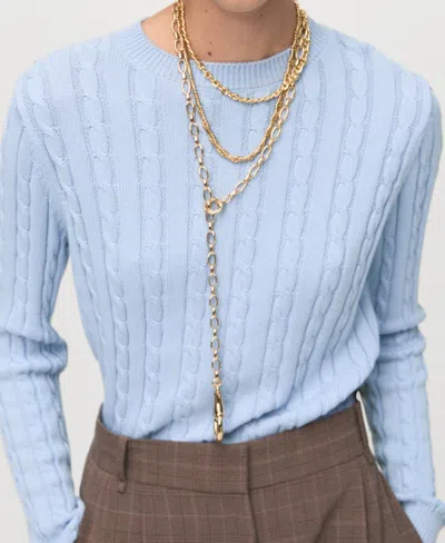 Mango Women's Braided Knitted Sweater In Multi