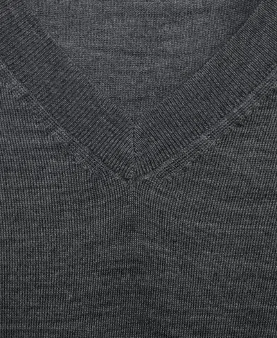 Mango Women's Wool V-neck Sweater In Green