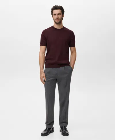 Mango Men's Cotton Fine-knit T-shirt In Multi