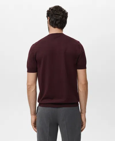 Mango Men's Cotton Fine-knit T-shirt In Multi