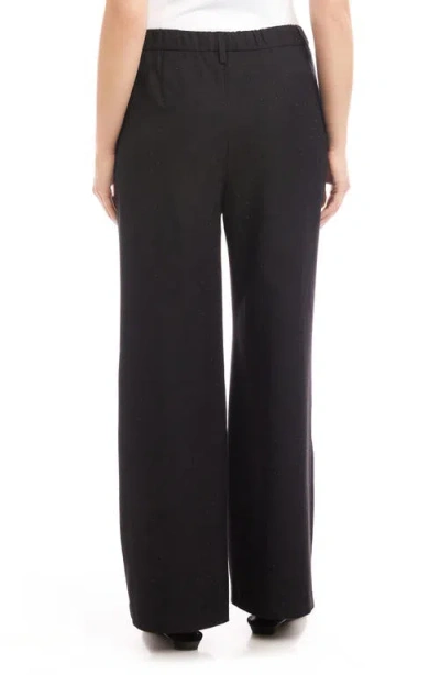 Karen Kane Embelished Wide Leg Pants In Black