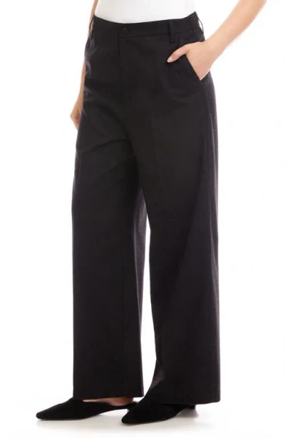 Karen Kane Embelished Wide Leg Pants In Black