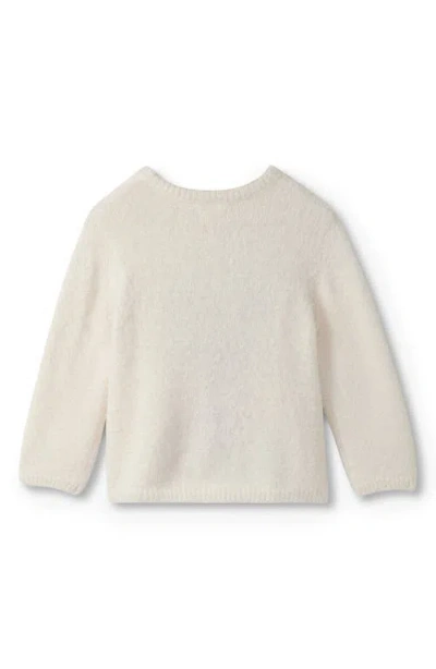 Hatley Furry Reindeer Sweater In Neutral