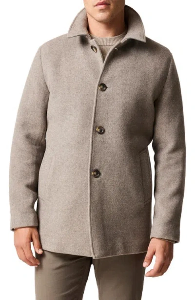 Rodd & Gunn Fitchett Wool Blend Coat In Brown