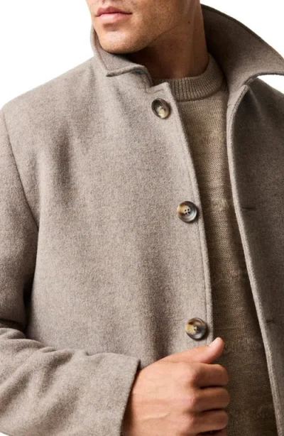 Rodd & Gunn Fitchett Wool Blend Coat In Brown