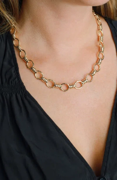 Anabel Aram Jewelry Neptune Chain Necklace In Gold