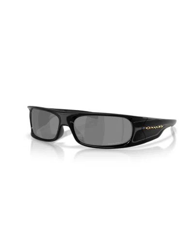 Oakley Unisex Rectangle Sunglasses, Highland Oo9522 In Black