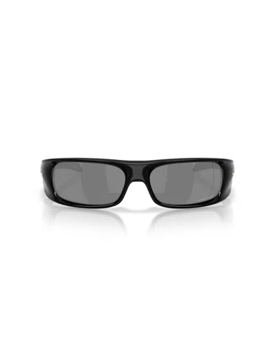Oakley Unisex Rectangle Sunglasses, Highland Oo9522 In Black