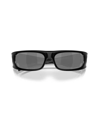 Oakley Unisex Rectangle Sunglasses, Highland Oo9522 In Black