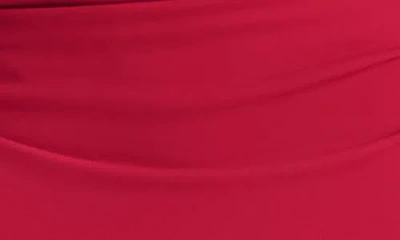 Cinq À Sept Rosita Rhinestone Brooch Detail Ruched Dress In Pink