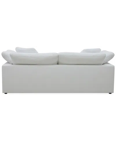 Macy's Fog 97" Fabric Sofa In White