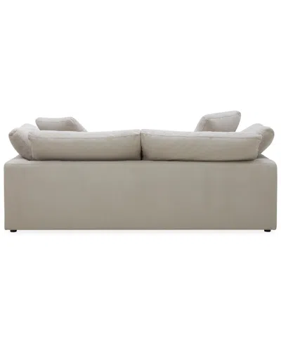 Macy's Fog 97" Fabric Sofa In Neutral