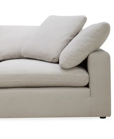 Macy's Fog 97" Fabric Sofa In Neutral