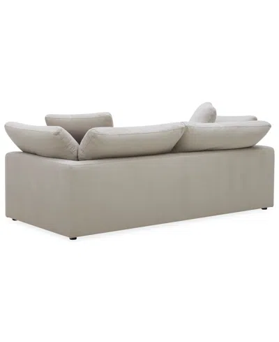 Macy's Fog 97" Fabric Sofa In Neutral