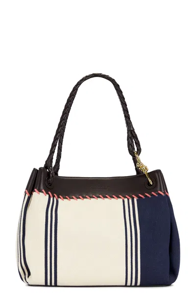 Bottega Veneta Large Parachute Mariniere Bag In Multi