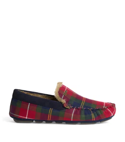 Barbour Tartan Monty Slippers In Multi