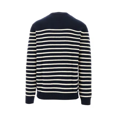 Valentino "chez Valentine" Wool Sweater In Blue
