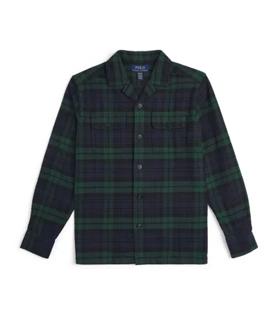 Ralph Lauren Cotton Check Shirt In Blue