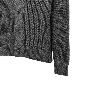 Emporio Armani Buttoned Shawl-collar Cardigan In Green