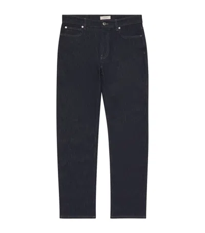Agnona Cotton-cashmere Slim Jeans In Blue