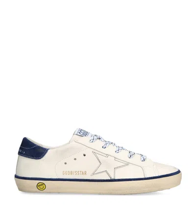 Golden Goose Leather Super Star Sneakers In Blue