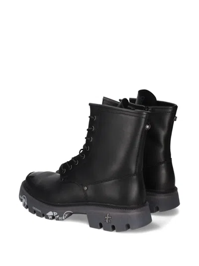 Premiata Brixton Lace-up Boots In Black