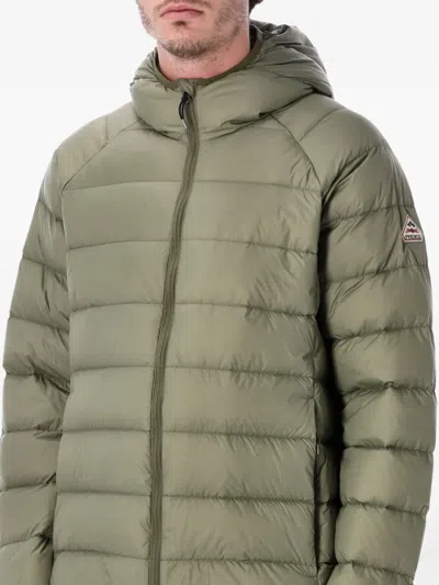 Pyrenex Arial Lightweight Hooded Down Jacket In Green
