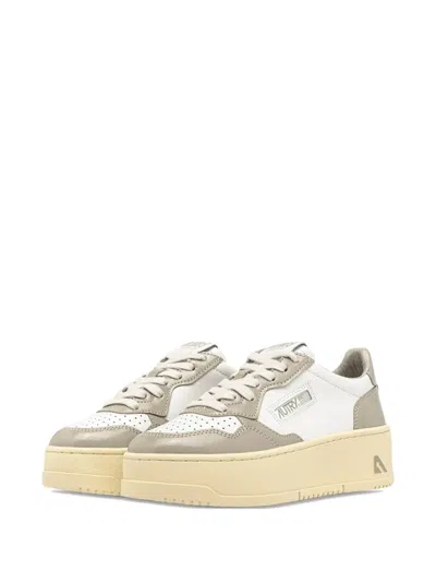 Autry Medalist Platform Sneakers In White