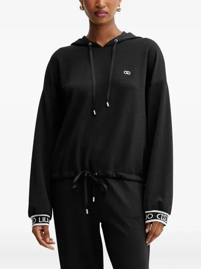 Liu •jo Drawstring-fastening Sweater In Black