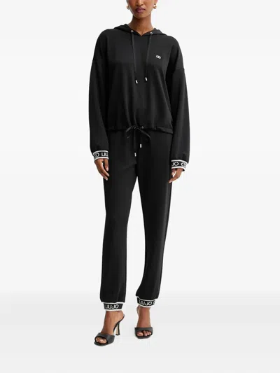 Liu •jo Drawstring-fastening Sweater In Black