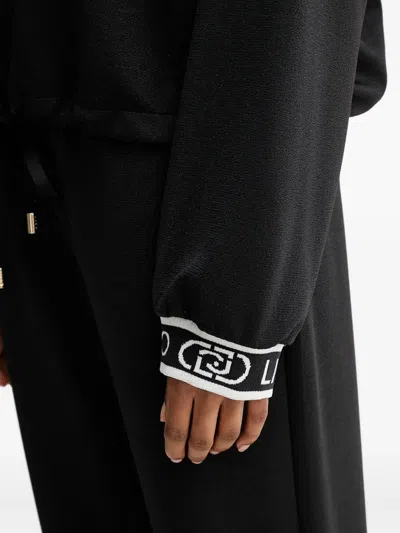 Liu •jo Drawstring-fastening Sweater In Black