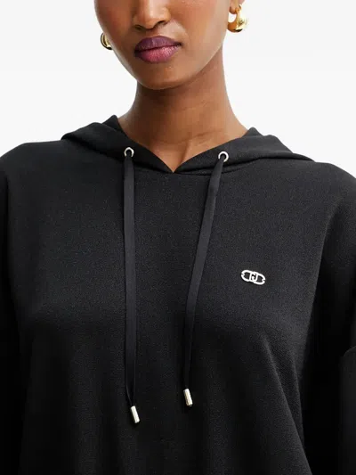 Liu •jo Drawstring-fastening Sweater In Black