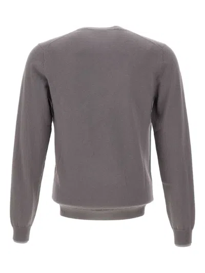 Sun 68 Crew-neck Long-sleeve Sweater In Gray