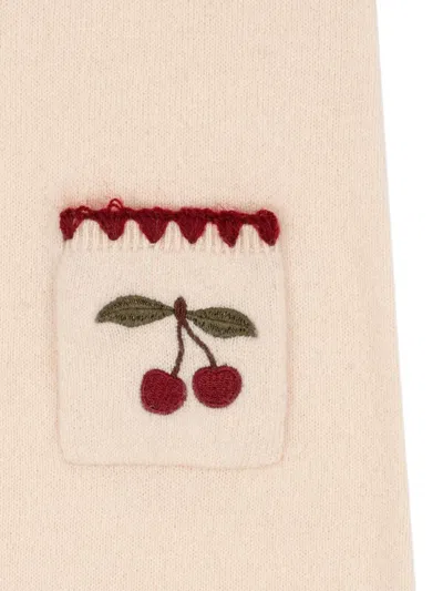 Konges Sløjd Cherry Pocket Trim Dress In Neutral