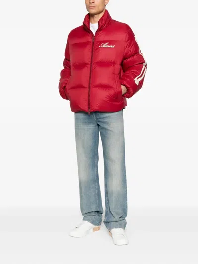 Amiri Bones Down Puffer Jacket In Red