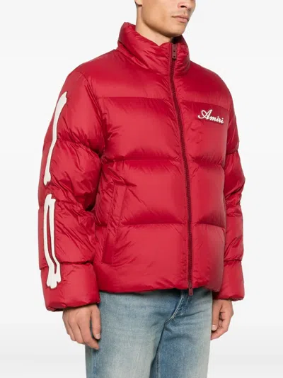 Amiri Bones Down Puffer Jacket In Red
