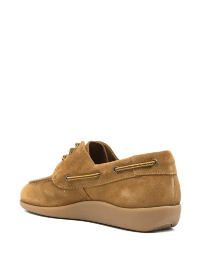 Sebago Gary Jobson Laced Boat Shoes In Brown